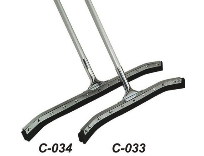 550 mm Floor Squeegee Curved 22 Steel Sponge Scrape with 1.25m Handle